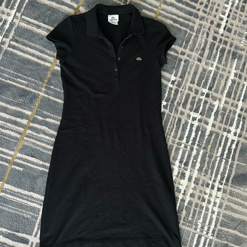 Black polo Lacoste tennis dress